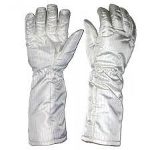 Aluminium Material Silver Full Finger Fire Fighting Gloves Grade: Industrial