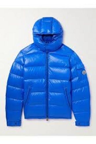 Eco Friendly Comfortable To Wear Blue Boys Jacket With Hoodie