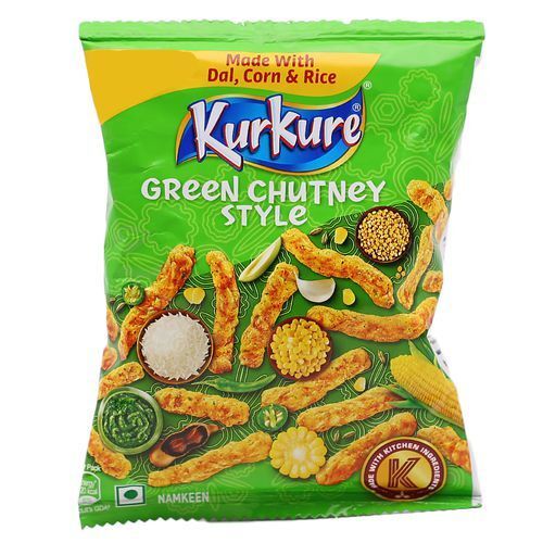 Green Chutney Style Kurkure With Dal, Corn & Rice