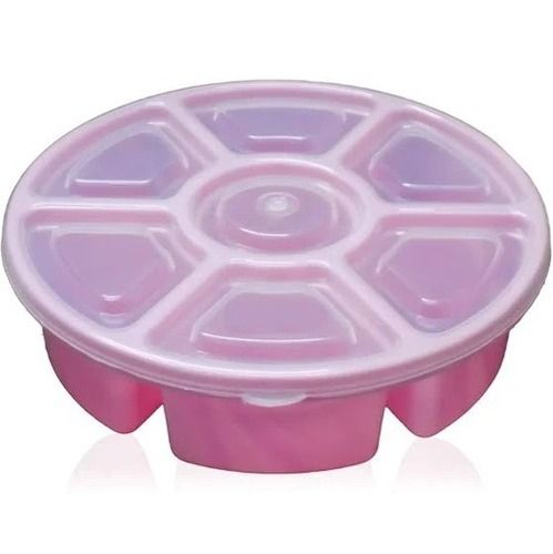 Portable Air Tight Plastic Spice Box With 7 Compartments And Lid