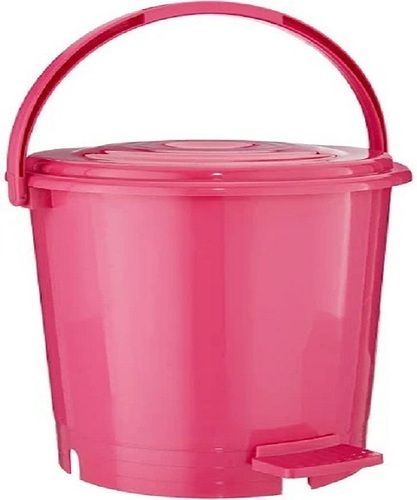 Portable Foot Operated Pedal Plastic Dustbin With Handle Application: Home