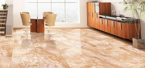 Slip Resistant 5-10 mm and 60x60 cm Glossy Finish Vitrified Floor Tiles