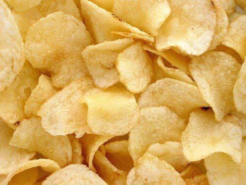 Crunchy And Crispy Fried Light Yellow Salted Potato Chips