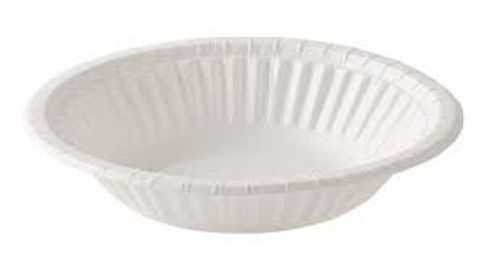 Paper Bowl - 6 Inch, White Paper - Heat and Cold Resistant, Plain Design