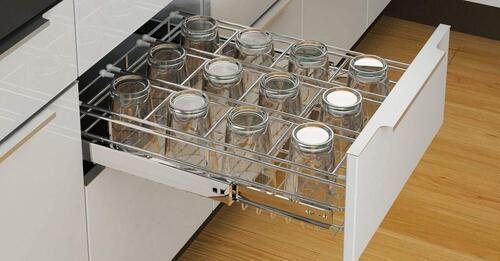 Stainless Steel Modular Kitchen Basket For Home And Hotel Use