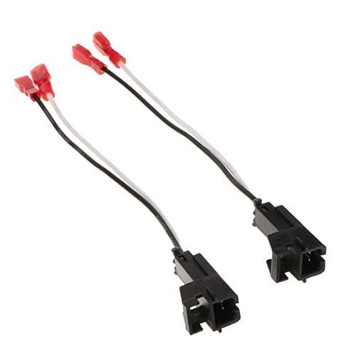 1 Pair Car Audio Speaker Two Wire Harness 2-Pin Plug