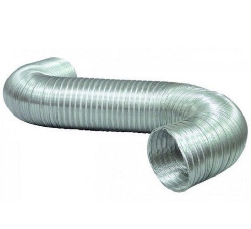 Silver 6 Inches Industrial Long Lifespan Polished Aluminum Flexible Duct Pipe 