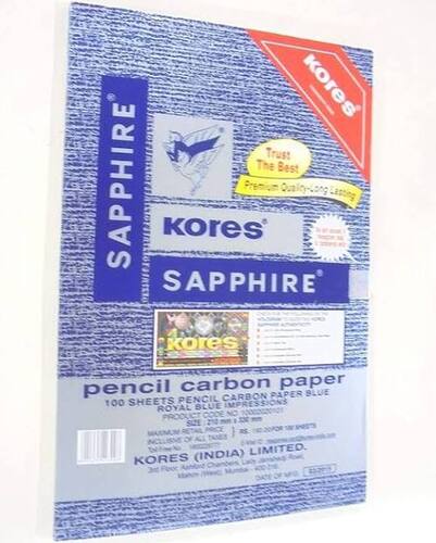 Blue Premium Carbon Paper 100 Pcs Carbon Copy Paper Supplies 210x330mm (A4)