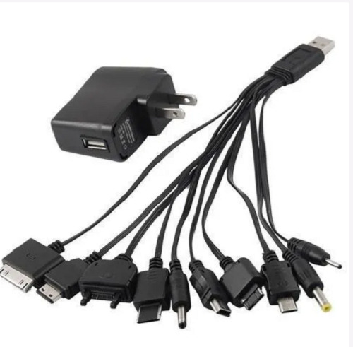 Lightweight And Fireproof Plastic Multi Pin Mobile Phone Charger - High-Density Plastic, Compact Design, Colorful Appearance | Adjustable Output Current, Multi-Pin Compatibility