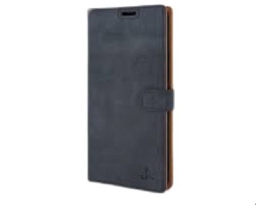 Plain Grey 6 Inch Size Leather Mobile Cover - Leather Material, Flip Design , 2 Year Warranty Against Defects and Damage