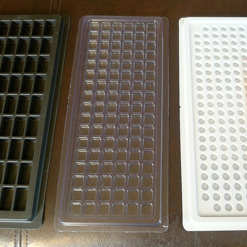 Rectangular Plastic Transparent Industrial Packaging Holding Tray