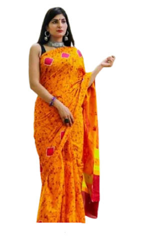 Bollywood Style Daily Wear Lightweight Printed Cotton Saree For Ladies