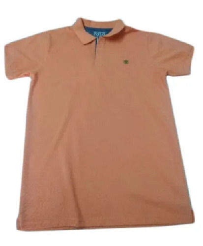 Casual Wear Regular Fit Short Sleeves Plain Cotton Polo T-shirt For Mens