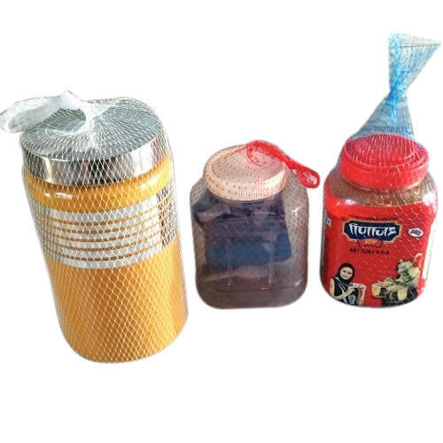 Easy To Carry Stretchable Plastic Net For Plastic Jar And Bottle