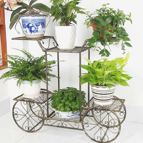 Hard Structure Enthralling Design High Strength Iron Plant Stand
