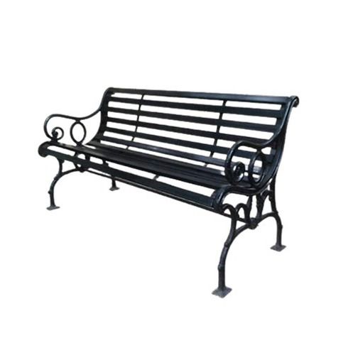 Indian Style Iron Polished Modern Long Lifespan Garden Bench  No Assembly Required