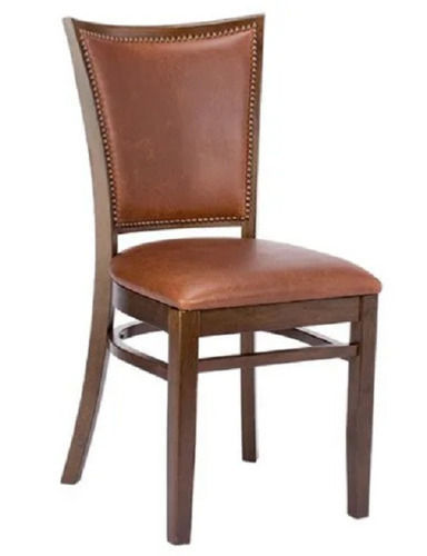 Leatherette Polished Solid Oak Wooden Modern Dining Chair