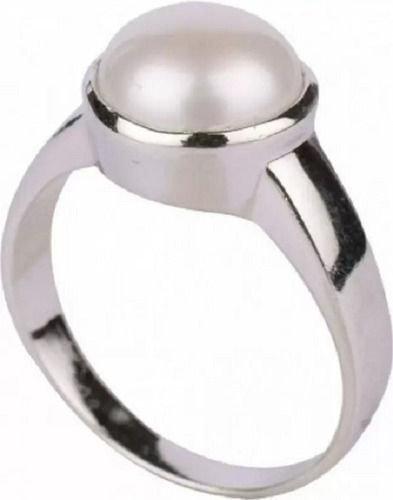 Lightweight Glossy Finished 2-33 Mm Silver Stone Finger Ring