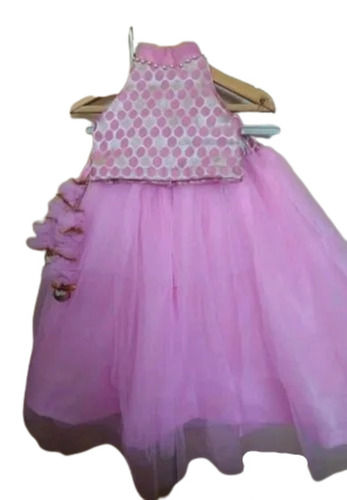 Modern Printed Embroidered Polyester Sleeveless Lehenga Choli For Kids Age Group: 5-12 Year