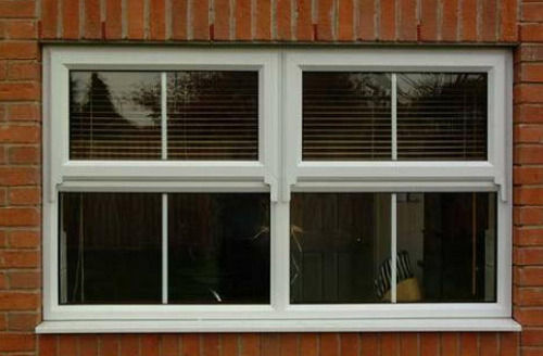 White Polished Finish Exterior Upvc Windows For Home And Office