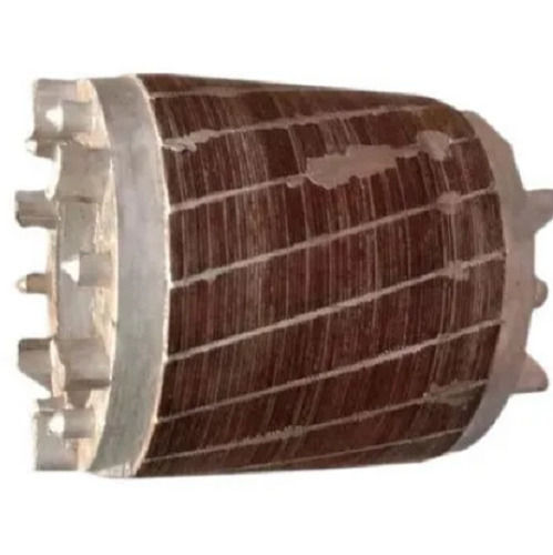 Brown Round Painted Aluminum Die Cast Rotor For Electrical Motor Industries