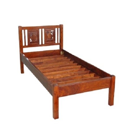 185x125x77 Cm Painted Solid Teak Wood Single Bed