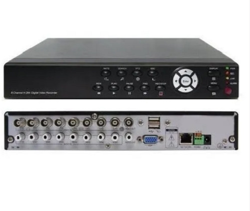 DVRS Surveillance System - PVC Plastic, 42.8 x 32.2 x 25.2 cm, Matte Black | 230 Volt Input Power, 8-Channel, Easy Installation, Multi-Channel Live Viewing, Weather Proof