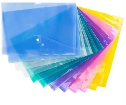 8 Inches Rectangular Documents Glossy Finish Plastic File Folder