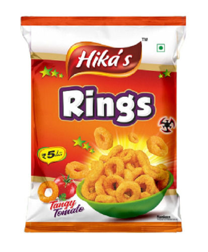 Silver Baked Spicy And Tangy Tomato Flavour Ring Snacks With 6 Months Shelf Life