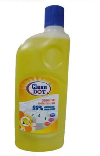 Clean Dot Lemon Fragrant Sodium Hydroxide Liquid Floor Cleaner, 500 Ml Pack