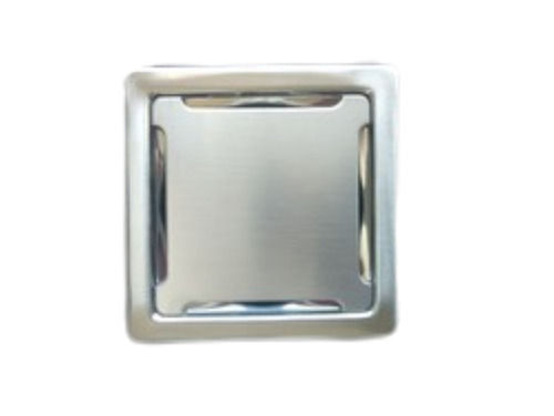 Silver Durable Square Shape Glossy Designed Stainless Steel Drains