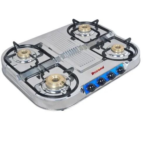 Four Brass Burner Lpg Gas Stoves (Rcw-402)