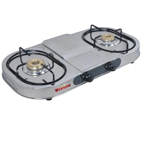 Rexona Stainless Steel Two Burner Lpg Gas Kitchen Stove Rcw At Best Price In Delhi