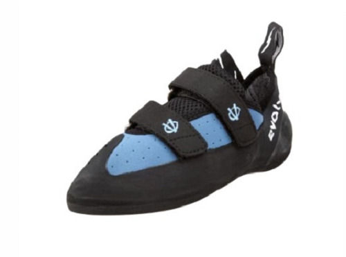 Black Synthetic Leather And Rubber Made Flexible Climbing Shoes