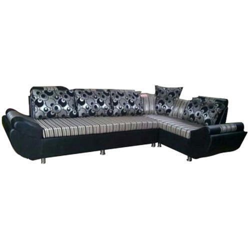 191.5x86x85 Cm Termite Resistance Designer 5 Seater Wooden L Shape Sofa Set