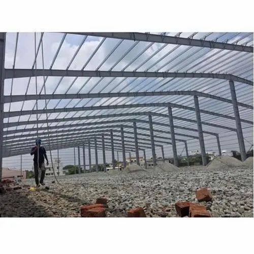 Galvanized Industrial Roofing Shed Structure With 10 -12 Feet Height