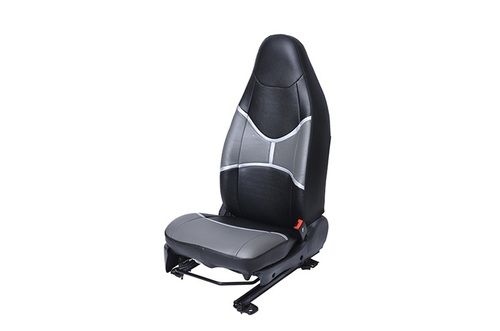 Grey With Black Fabric Material Car Seat Cover Application: Floor Tiles