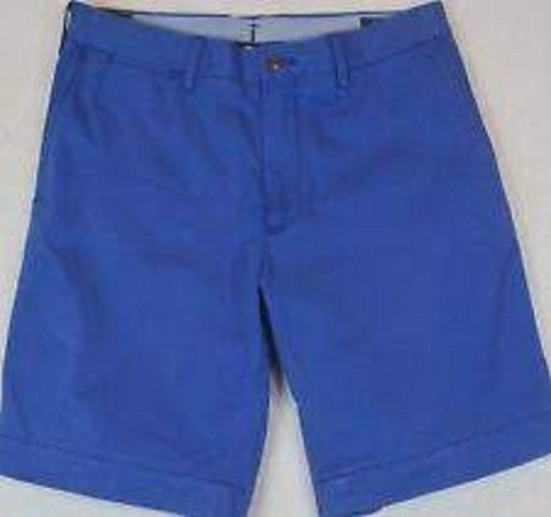 Frp Mens Plain Blue Breathable And Washed Cotton Cut Off Shorts