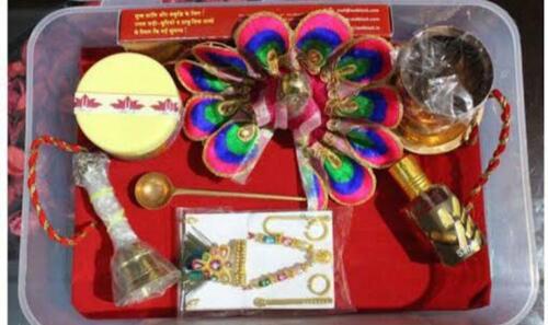 Multicolored Laddu Gopal Makeup Set For Home