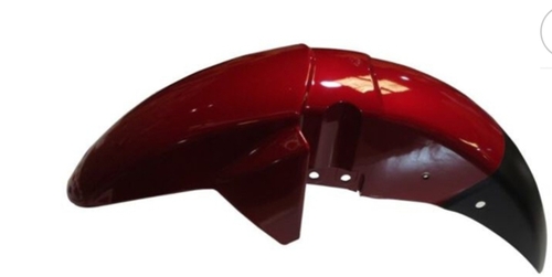 लाल रंग की पोलिश बाइक मडगार्ड