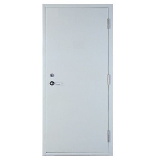 White Polished Finish Plain Swing Open Style Mild Steel Bathroom Door For Home 