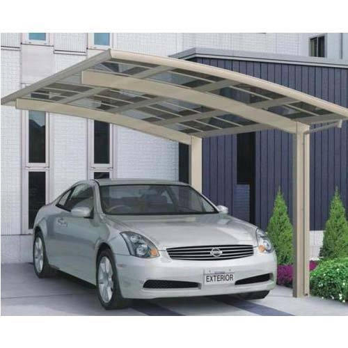 Waterproof PVC Prefabricated Car Parking Shed With Mild Steel Frame