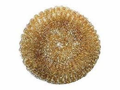 Golden Round Shape Copper Material Cleaning Scrubbers Application: Industrial