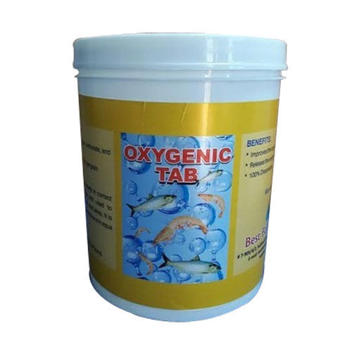 Oxygen Tablets - Eco Friendly, Easily Soluble in Water | Ideal for Fish, Shrimp, Prawn, Aquatic Animals, White, 24 Months Shelf Life