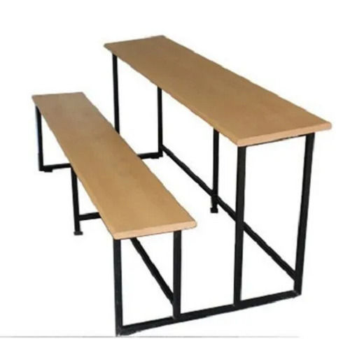 Premium Quality Iron Frame Light Weight Wooden School Bench 