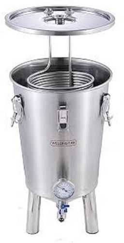 Stainless Steel Material Round Shape Silver Color Fermentation Tank