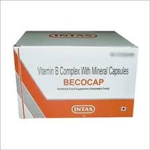 Rubber Vitamin B Complex With Mineral Capsules Becocap 