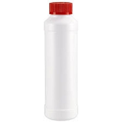 White 4 Inch 1 Liter Capacity Round HDPE Bottles