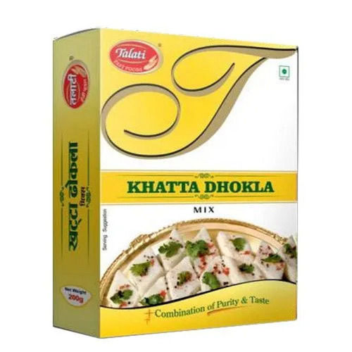 Yellow 200 Grams Tangy Dried Khatta Dhokla Masala Powder For Home Kitchens