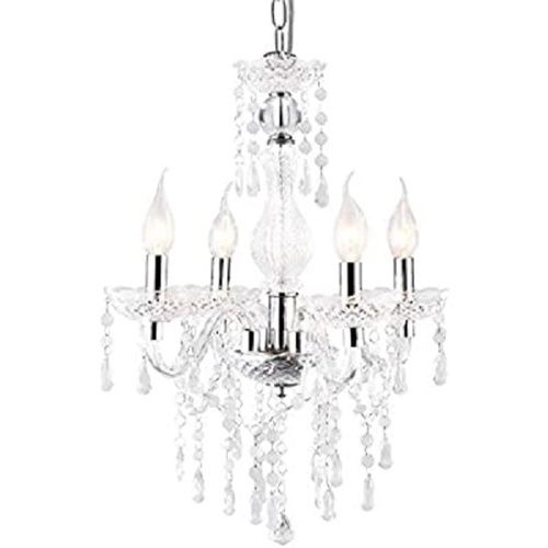  &#8206;Led 1 x 1 x 1 cm Dimension Glass Material White Medium Size  Acrylic Chandelier 